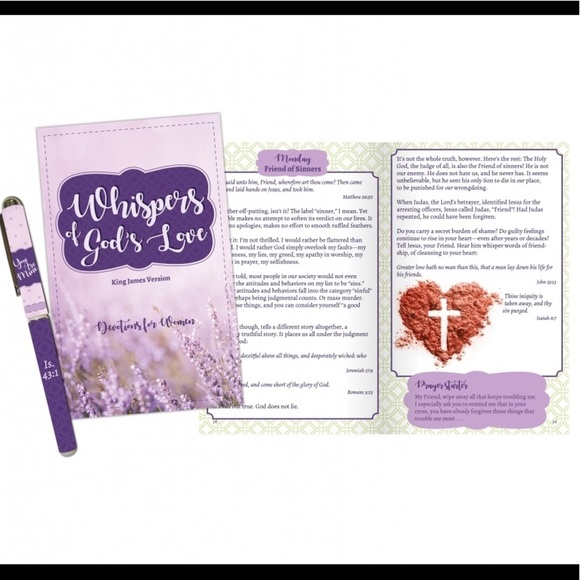 Whispers Of Gods Love Devotion Book & Pen Gift Set - Picture 2 of 7